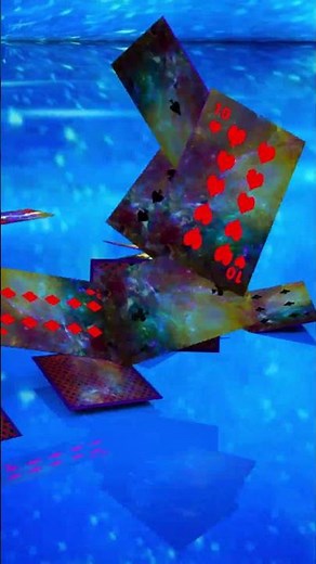 Free Falling Cards #shorts #animation #card