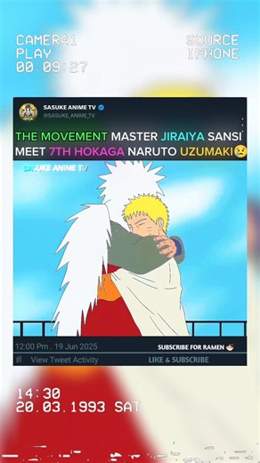 JIRAIYA MEET NARUTO UZUMAKI 😢 #shortsfeed #shorts #viralshorts