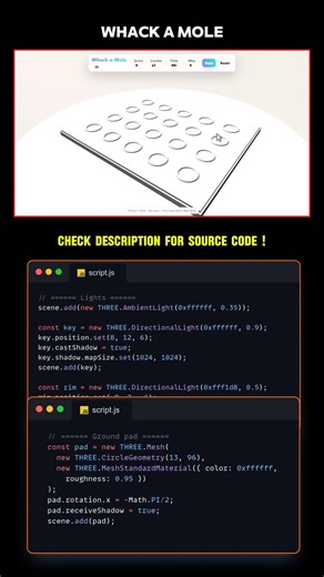 WHACK A MOLE GAME using HTML CSS #coding #gaming