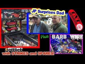#1204 Gottlieb STRIKES and SPARES & BARB WIRE Pinball Machine- TNT Amusements