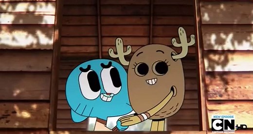The Amazing World Of Gumball-Gumball Kisses DARWIN