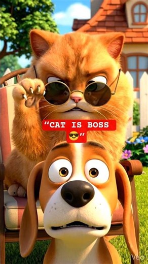 Cat Boss vs Scared Dog 😂🔥 Ultimate Funny 3D Animation