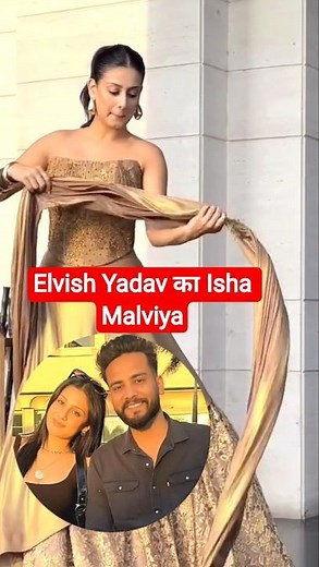 Actress Isha Malviya | Justin Bieber Song Elvish Yadav | Beautiful #celebrity #ishamalviya #shorts