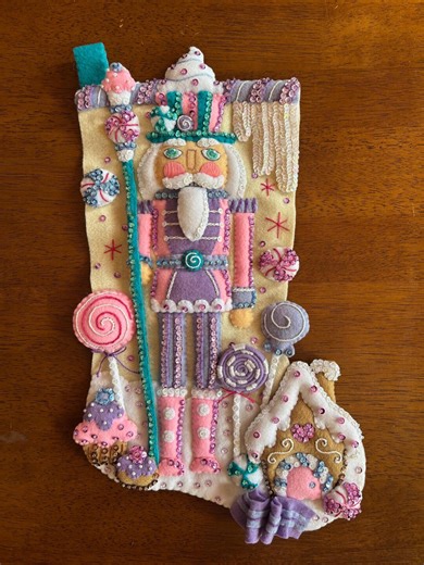 Handmade Bucilla Felt Christmas Stocking: Nutcracker Sweet Stocking - Etsy