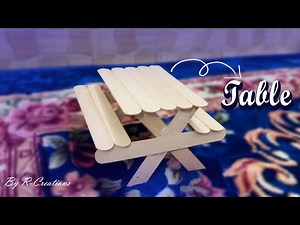 DIY Mini Table with Popsicle Sticks | Easy DIY Craft