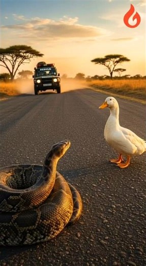 Duck Trapped by Python — Rescue Team Saves It Just in Time! #usashorts #sehar #animalrescue