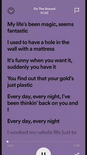 "On The Ground" - Song by Rosé❤️ #ontheground #onthegroundlyrics #onth...