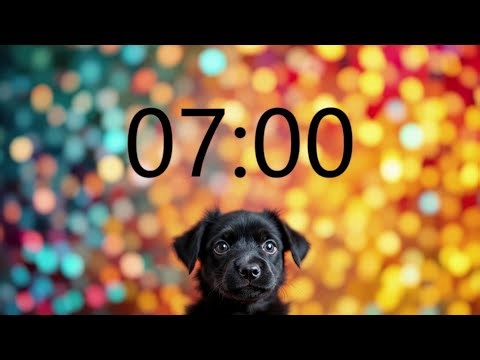 7 Minute Timer (GOOD PUPPY MUSIC + Sound Notification at Zero)