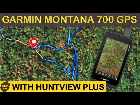 GARMIN MONTANA 700 HANDHELD GPS & HUNTVIEW PLUS MAP CARD | DIY Land Survey, Trail Tracking, & more!