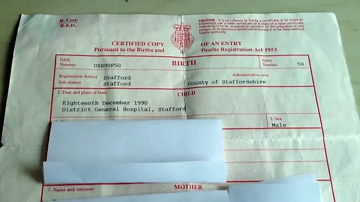 How to check your British birth certificate bond