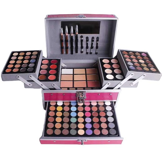 0706B1 Big Cosmetics Makeup Kit All in One Full Set Organic Vegan Makeup Vanity Box Set for Girls Gift All in One Makeup Set Box