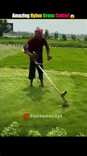 This Machine Cuts Grass Without a Blade! #facts #mystery