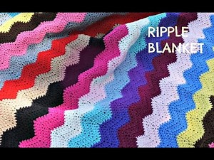 Crochet the ripple afghan/ blanket