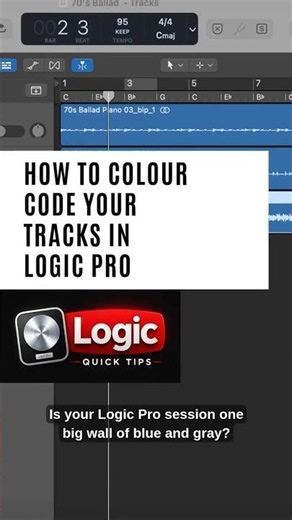 How to Colour Code Tracks in Logic Pro