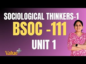 IGNOU| മലയാളം SOCIOLOGICAL THINKERS -1 | BSOC 111 | UNIT 1 | EASY IGNOU APP
