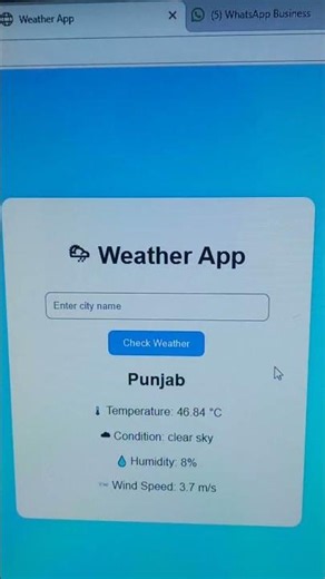 Weather App Using API | JavaScript ProjectLive Weather App Using API & Flask