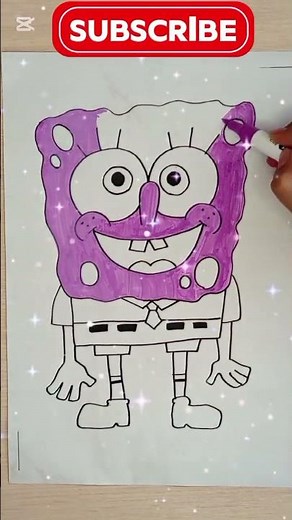 Coloring SpongeBob in Different Colors | Fun SpongeBob Coloring Page for Kids