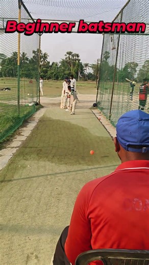 Beginner Batsman Net Practice 🏏🔥 | Cricket Academy Training #shorts