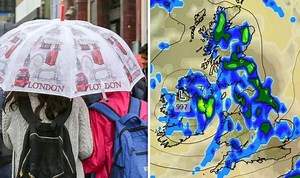 UK weather: Map shows where lightning is forecast to strike
