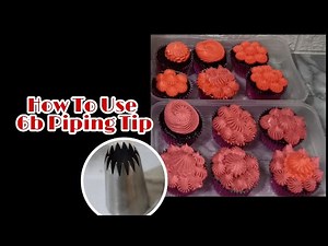 HOW TO USE 6B PIPING TIP | ELYNETTE'S CHANNEL
