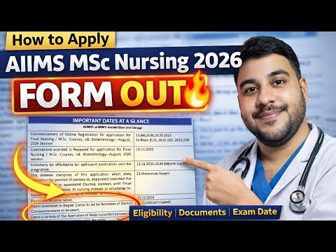 AIIMS MSc Nursing 2026 FORM OUT 🚨 Don’t Miss! Full Registration + Eligibility + Exam Date