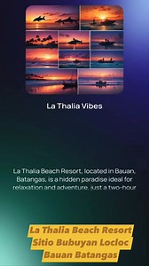 🔊🔊🔊 BOOK NOW!! ❤️‍🔥❤️‍🔥❤️‍🔥 SAVE YOUR DATE ❤️‍🔥❤️‍🔥❤️‍🔥WE ACCEPT EARLY BOOKINGS FOR SUMMER La Thalia Beach Resort 📍 Sitio Bubuyan, Brgy. Locloc, Bauan, Batangas☎️ 0917 818 6648 - Ms.Celyne🏖️ Beach Front🏊 Swimming Pool🐶 Pet Friendly🛀 Private Bathroom with Cold and Hot Shower🚗 Free Parking🗳️ Free open cottage 💯 Free use of Grilling Area☕ Free Bottomless Kapeng Barako🚰Free Mineral water*****FOR DAYTOUR *****We do have Daytour Package for ☆9 years old and above = ( 280.00 /head ) ☆