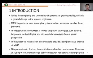 A Bibliometric Analysis on Model-based Systems Engineering at isse2021