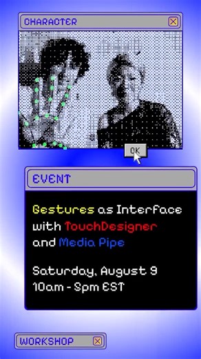 TouchDesigner on Instagram: "repost @blankensmithing @v10101a So excited to be co-hosting a day-long beginner TouchDesigner workshop this Saturday at NYU Tandon @idmnyu in the Yard, creating gesture-controlled interfaces with MediaPipe. @blankensmithing and @v10101a will be teaching ‘Gestures as Interface’ — an experimental workshop exploring unorthodox game controls, embodied interaction, and collage-based visuals for speculative interfaces. Dm for more info"