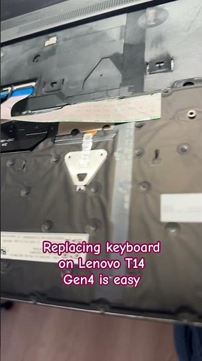 How to replace Lenovo ThinkPad T14 Gen 2/3/4 keyboard. EASY 👍 #lenovo #lenovothinkpad #shorts