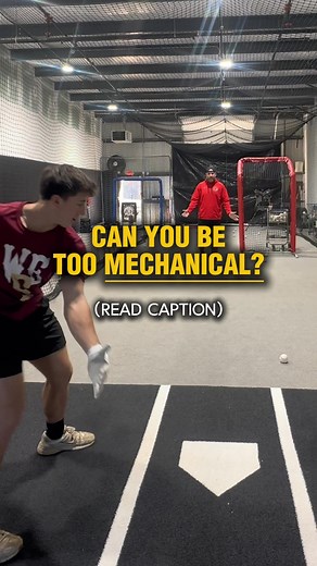 Hitting is more athletic than it is mechanical. Too many hitters get stuck trying to move perfectly instead of trying to move athletically. Athletic hitters adjust. Athletic hitters compete. Athletic hitters trust their body instead of overthinking every rep. Mechanical work matters — but only if it’s built on athleticism. Balance. Rhythm. Timing. Intent. Those win at-bats way more than chasing the “perfect” swing ever will. Train to be an athlete who can hit, not a robot trying to copy a slow-m