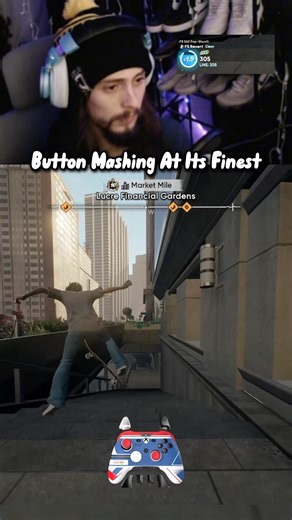 Button Mashing At It’s Finest #skate #audio #gaming #skateboarding #skate4 #trickline