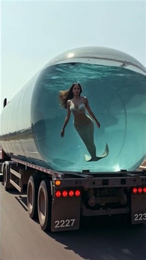 This Truck Is Carrying a Mermaid 😮