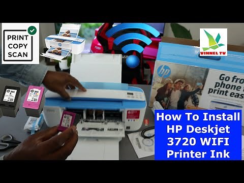 How To Install HP Deskjet 3720,3755 WIFI Printer Ink