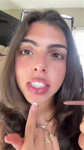 if you naturally have big lips, stop overlining your entire mouth