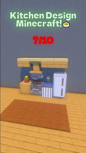 The Easiest Kitchen in Minecraft🧑‍🍳 #minecraftbuilding