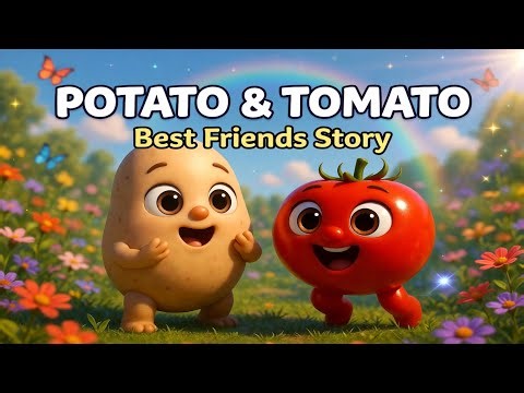 Potato & Tomato 🍅🥔 | Best Friends Story for Kids 🌈
