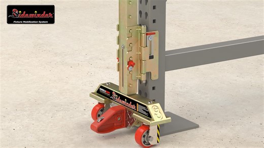 At Gondola Skate, we're all about the details. Take a look at this rendered animation of our Sidewinder system. Coined the "sleek and speedy pallet rack mover," the Sidewinder is designed to fit in tight spaces and its transit system makes for quick job site transportation. Learn more about the Sidewinder here: https://gondolaskate.com/products/sidewinder/. Get a quote today at sales@gondolaskate.com. #gondolaskate #fixturemobilization #sidewinder #palletrackmover #warehousesolutions | Gondola S