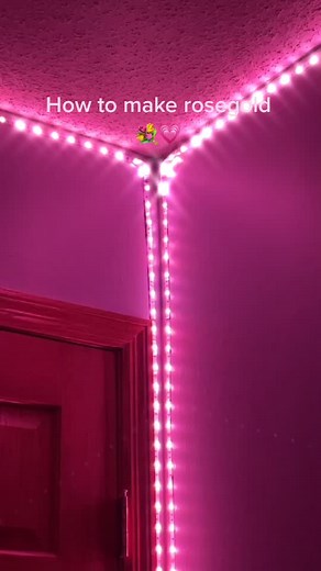 Cómo hacer luces LED de color oro rosa