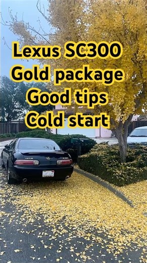 Lexus SC300 cold start with gold package tips! #jdm #jdmcars #lexus #supra #drift