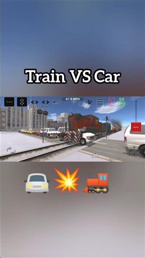 Train vs. Car Physics Test! 🚘💥🚂 #hytuberjet #trainsim