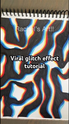 BLOW YOUR MIND with this Viral glitch effect! tutorial! Sketchbooo idea | #viral #sketchbook #art