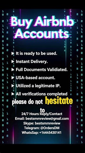 Buy Airbnb Accounts