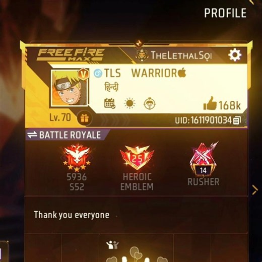 FINALLY I GOT V BADGE❤️‍🩹🥺 #freefire #shorts #tlswarrior