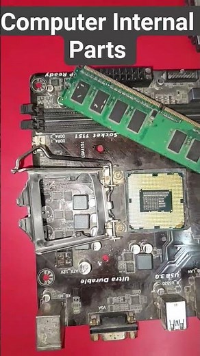 Computer Internal Parts | RAM | ROM | CPU | Motherboard #computer #components #computerknowledge