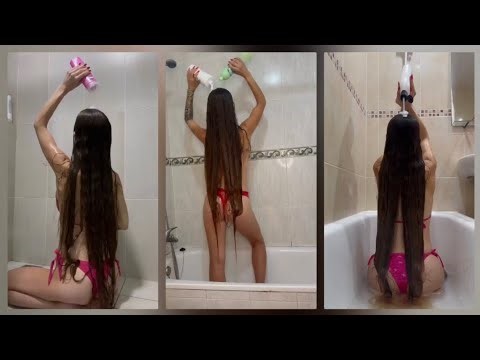 😱How Much Shampoo Does Super Long Hair ACTUALLY Need? Watch This!🤪