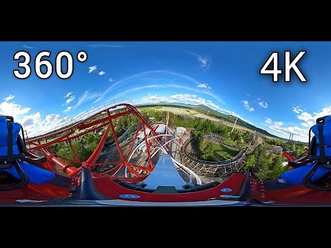 Stunt Pilot 360° front seat on-ride 4K POV Silverwood Theme Park