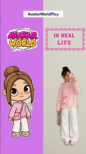 AVATAR WORLD VS IN REAL LIFE 💖🌸 #secretavatarworld #avatarworld