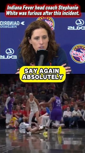 Stephanie White FURIOUS After Caitlin Clark Incident. Indiana Fever vs Phoenix Mercury #caitlinclark