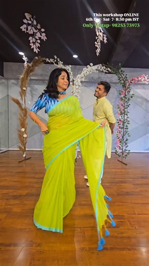 Ritu's dance studio on Instagram: "Learn this beautiful dance ONLINE- 6th dec- Sat- 7- 8:30 pm ist Maine payal + meri chunar Book on whtsp 98253 73973 #falgunipathak🎶✌️😍 #merichunarudhudhjaye❤️❤️ #mainepayalhaichhankai❤️❤️"