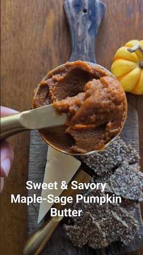 Sweet & Savory Maple-Sage Pumpkin Butter